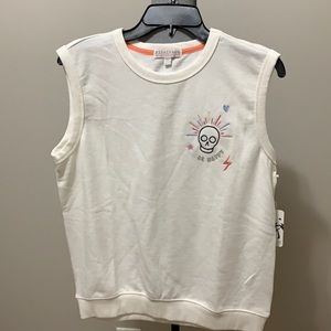 PJ Salvage Skull Doodle Top size Medium